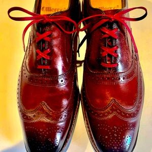 Gorgeous burgundy Allen Edmonds with light patina.